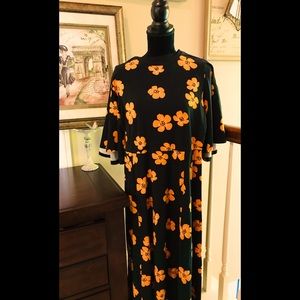 Who What Wear Black MIDI Dress Sz small